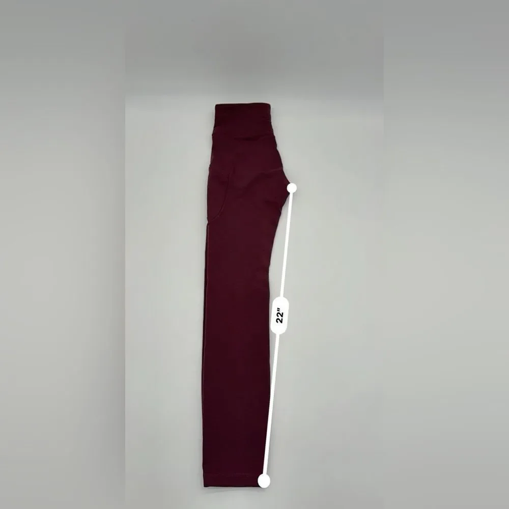 Lululemon Maroon Leggings